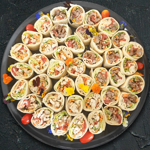 Beef & Chicken Wraps Platter