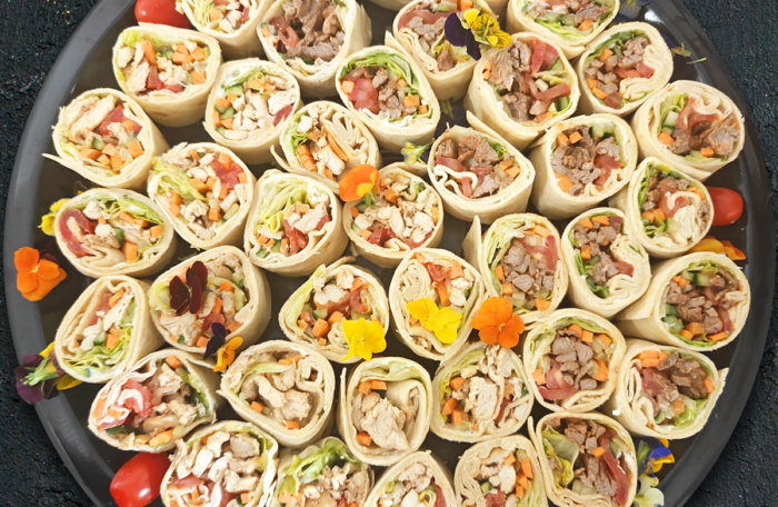 Beef & Chicken Wraps Platter
